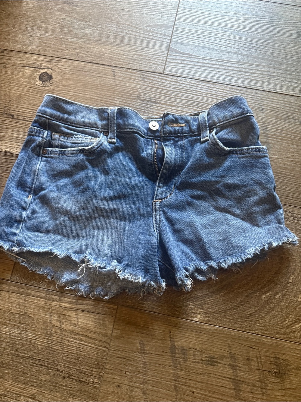 Joe's Jeans Light Blue Distressed Frayed Hem Denim Shorts